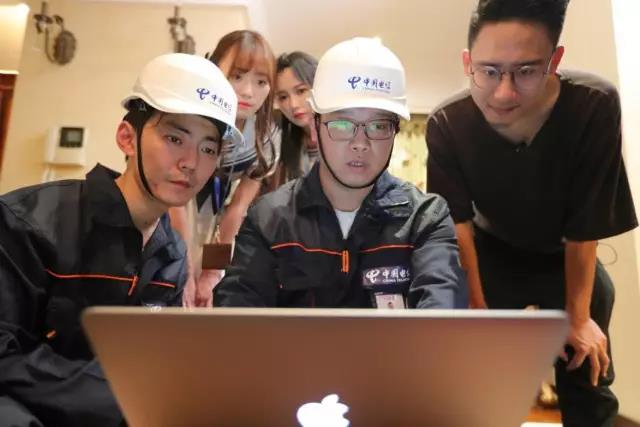 SNH48为上海电信用户上门装宽带-上海电信网